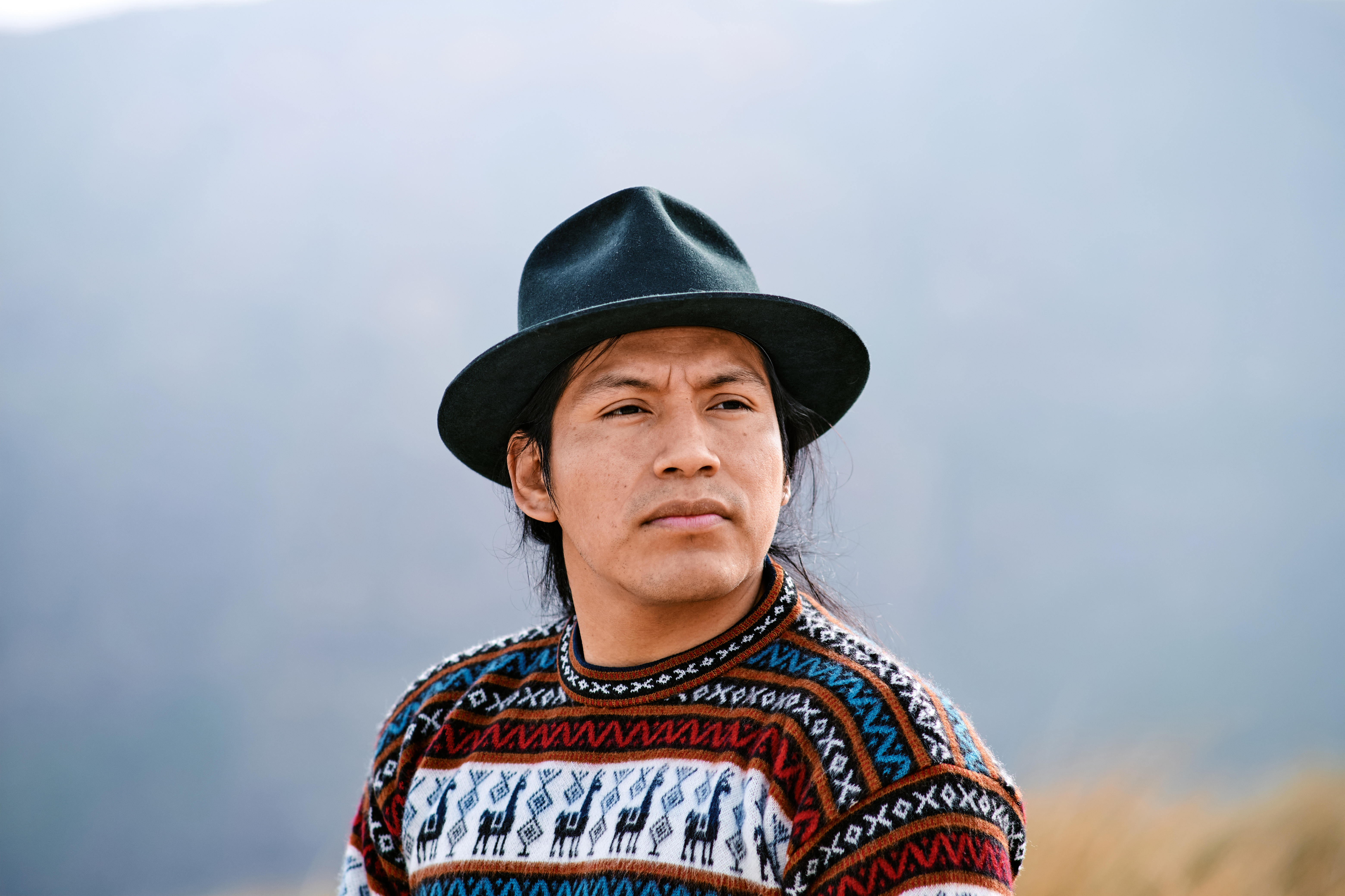 Portrait of indigenous man